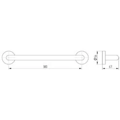 Avenarius Serie 200 Wannengriff 30 Cm
