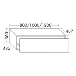 Burgbad Lin20 Sideboard 80 Cm, 1 Auszug -Badezimmerbedarf Geschäft burgbad lin20 unterschraenke sideboard 80 cm 10862426