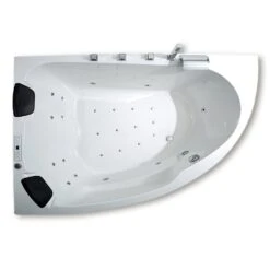 Caribia Delta XL Premium Whirlpool 180 X 130 Cm Mit Schürze, Für Ecke Links