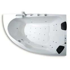 Caribia Delta XL Premium Whirlpool 180 X 130 Cm Mit Schürze, Für Ecke Rechts