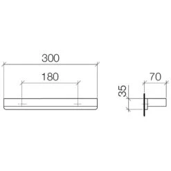 Dornbracht LULU Wannengriff 30 Cm