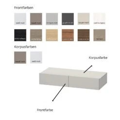 Duravit Durastyle Schubkastenablage 100 Cm, Mit 2 Schubkästen, Bi-Color