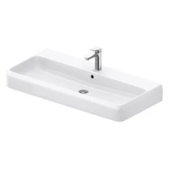 Duravit Qatego Waschtisch 100 X 47 Cm, 1 Hahnloch, Mit HygieneGlace