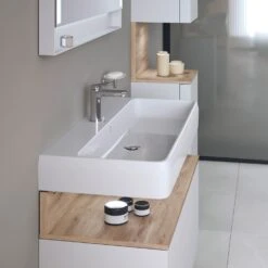 Duravit Qatego Waschtisch 100 X 47 Cm, 1 Hahnloch, Mit HygieneGlace -Badezimmerbedarf Geschäft duravit qatego waschtische 100 x 47 11078521