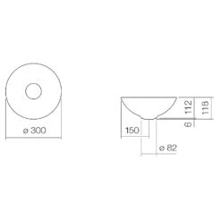 Alape Aqua Schalenbecken, SB.Aqua300 Ø 30 Cm -Badezimmerbedarf Geschäft hersteller alape schalenbecken aqua sb aqua300 3021224