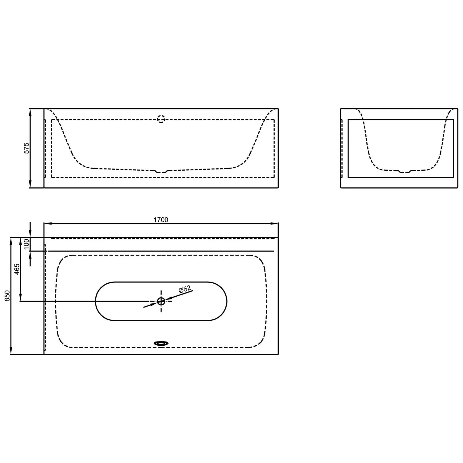 Bette Lux IV Silhouette Side Eckbadewanne 170 X 85 Cm 4 Bette Lux IV Silhouette Side Eckbadewanne 170 X 85 Cm – Bild 4