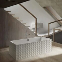 Bette Loft Ornament Freistehende Rechteck-Badewanne 181 X 81 Cm