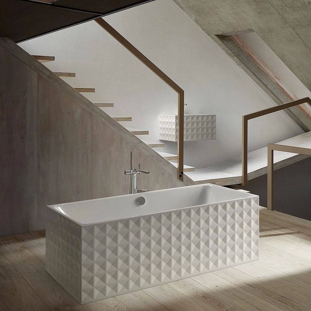 Bette Loft Ornament Freistehende Rechteck-Badewanne 181 X 81 Cm 1 Bette Loft Ornament Freistehende Rechteck-Badewanne 181 X 81 Cm