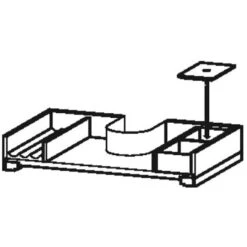 Duravit Einrichtungssystem Für Auszug Links Und Rechts Mit Siphonausschnitt 59,2 Cm