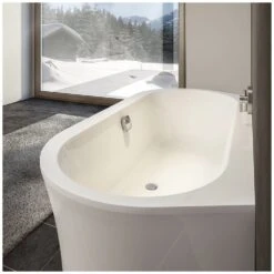 Ausgewählte Produkte 19 DUSCHOLUX Prime-Line Wall Ovalwanne 180 X 90 Cm