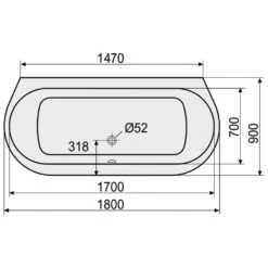 Ausgewählte Produkte -Badezimmerbedarf Geschäft hersteller duscholux badewannen ovalbadewannen prime line 1068054