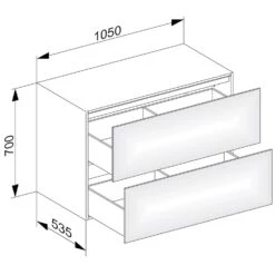 Keuco Edition 11 Sideboard 105 X 70 Cm
