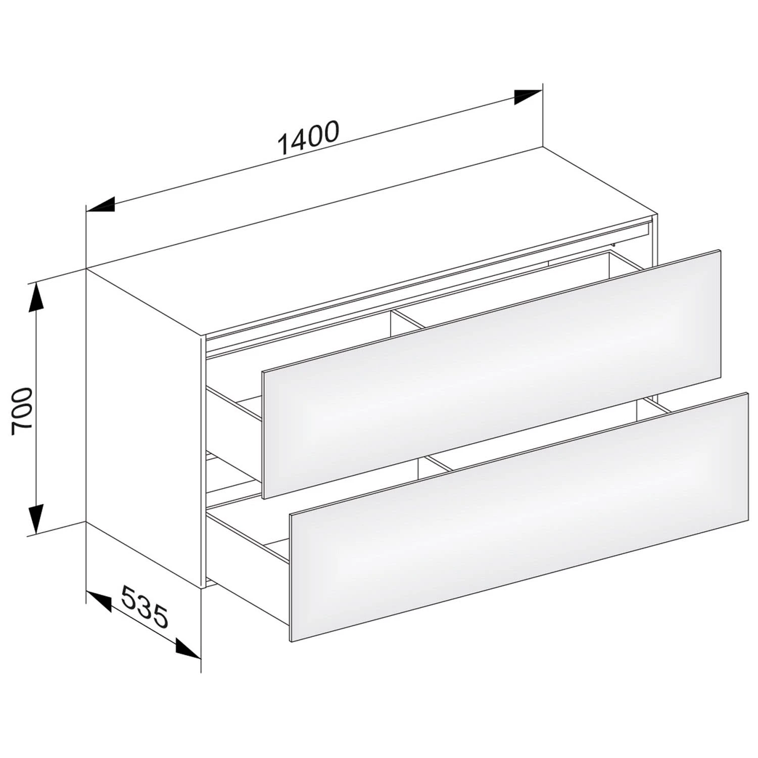 Keuco Edition 11 Sideboard 140 X 70 Cm, Beleuchtet 2 Keuco Edition 11 Sideboard 140 X 70 Cm, Beleuchtet – Bild 2