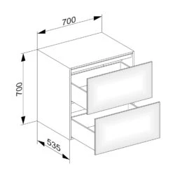 Keuco Edition 11 Sideboard 70 X 70 Cm, Beleuchtet -Badezimmerbedarf Geschäft hersteller keuco badmoebel edition 11 sideboard 4704818