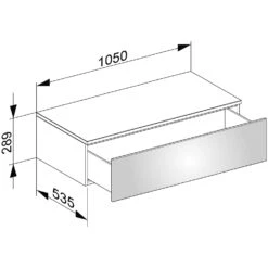 Keuco Edition 400 Sideboard 105 X 28,9 X 53,5 Cm