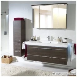 Pelipal Balto Mineralmarmor Waschtisch 123 Cm Mit LED-Zusatzbeleuchtung