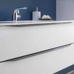 Pelipal Serie 6025 (Solitaire) Highboard 30 X 43 X 73 Cm, 1 Drehtür, Griff GL, Anschlag Rechts