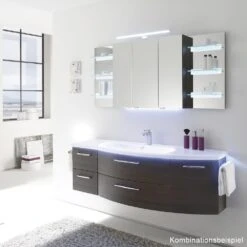 Pelipal Serie 7005 (Solitaire) Mineralmamor-Waschtisch 154,8 Cm, Ablage Rechts