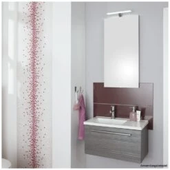 Puris For Guests Möbelkombination Mit Mineralguss-Aufsatzwaschtisch 60 Cm, Ablage Rechts