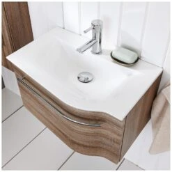 Puris For Guests Möbelkombination Mit Mineralguss-Möbelwaschtisch 60 Cm, Links