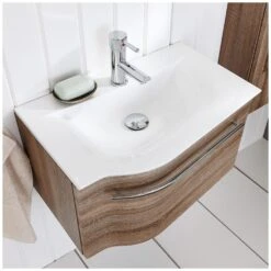 Puris For Guests Möbelkombination Mit Mineralguss-Möbelwaschtisch 60 Cm, Rechts