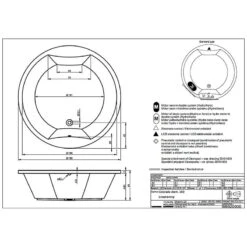 Riho Colorado Rund-Badewanne 180 Cm