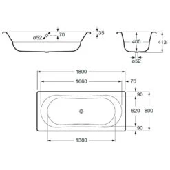 Ausgewählte Produkte -Badezimmerbedarf Geschäft hersteller steinkamp badewannen steel duo 180 2510632
