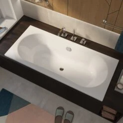 Ausgewählte Produkte 6 Steel Duo 180-2 Rechteck-Stahl-Körperformbadewanne 180 X 80 Cm