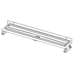 TECE TECEdrainline Duschrinne Gerade Mit Wandaufkantung 150 Cm