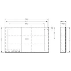 Villeroy & Boch My View 14 Spiegelschrank 130 X 75 X 17,3 Cm Mit LED Beleuchtung -Badezimmerbedarf Geschäft hersteller villeroy boch badmoebel my view 1059151