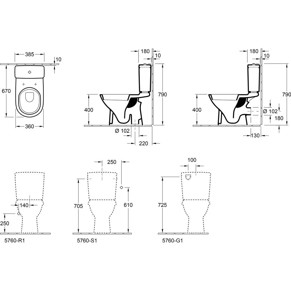 Villeroy & Boch O.novo Stand-Tiefspülklosett Für Kombination, Abgang Senkrecht 4 Villeroy & Boch O.novo Stand-Tiefspülklosett Für Kombination, Abgang Senkrecht – Bild 4