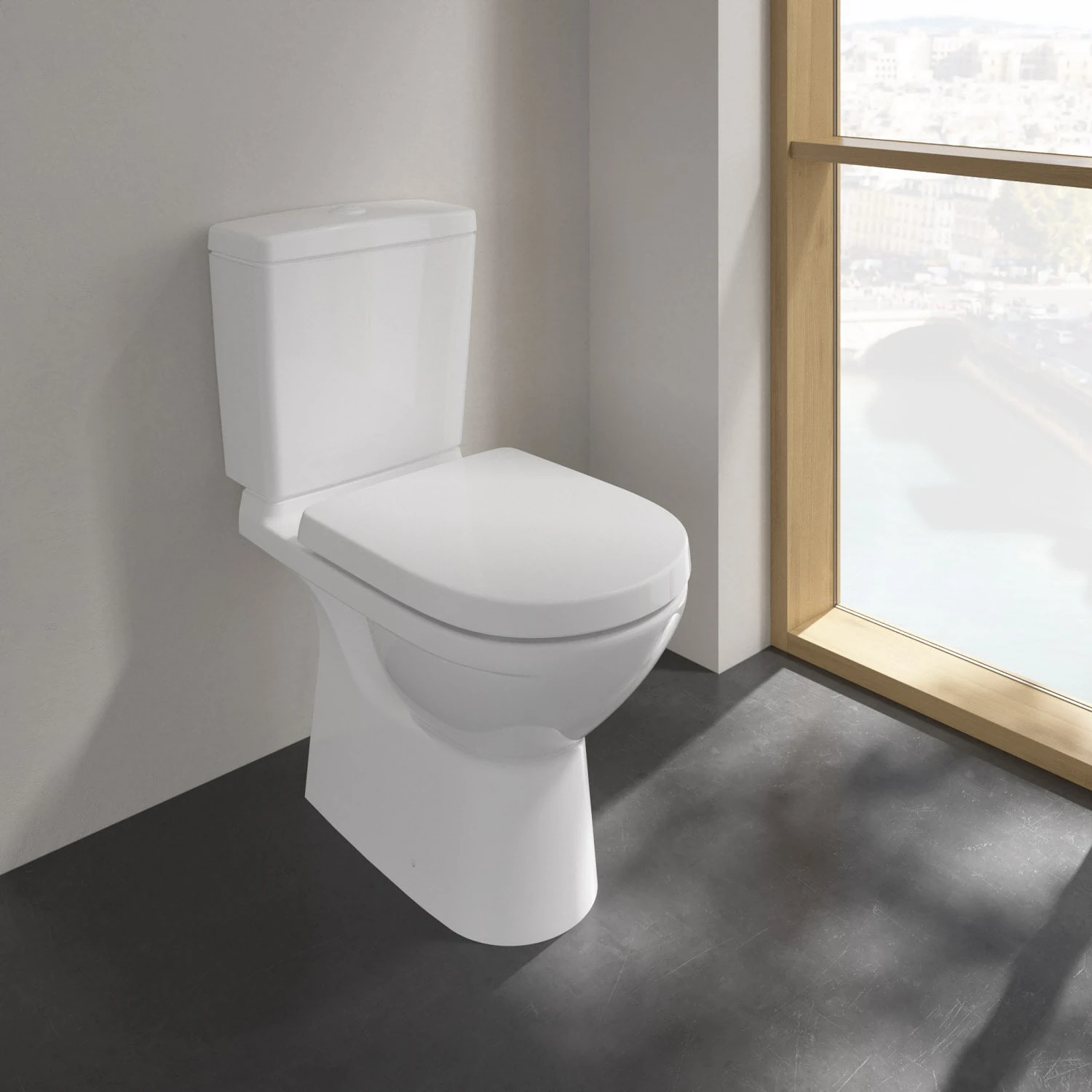 Villeroy & Boch O.novo Stand-Tiefspülklosett Für Kombination, Abgang Senkrecht 2 Villeroy & Boch O.novo Stand-Tiefspülklosett Für Kombination, Abgang Senkrecht – Bild 2