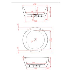 Hoesch ISensi Rundbadewanne 150 Cm, Freistehend -Badezimmerbedarf Geschäft hoesch badewannen und whirlpools freistehende isensi 11629017