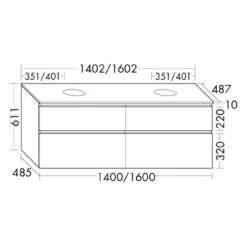 Burgbad Lin20 Waschtischunterschrank Mit Konsolenplatte 140 Cm, 4 Auszüge, OHNE Beckenausschnitt -Badezimmerbedarf Geschäft marken burgbad lin20 waschtischunterschranke burgbad lin20 waschtischunterschrank mit konsolenplatte 140 cm 4 auszuge beckenausschnitt links und rechts kopie 11604123