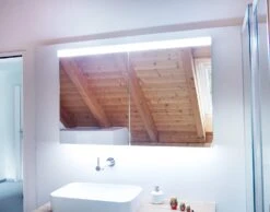 Schneider® Schneider LOW Line Plus LED 3000 K Spiegelschrank LOP 70/2/LED, 70 X 74,8 Cm, Steckdose Links Und Rechts -Badezimmerbedarf Geschäft schneider low line plus led 3000 5230643