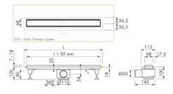 Sturotec Duschrinne 120 Cm, Komplettset Mit Designabdeckung -Badezimmerbedarf Geschäft sturotec duschrinnen 120 cm komplettset mit 10782395