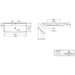 Villeroy & Boch Collaro Schrankwaschtisch 120 Cm Mit Überlauf, 1 Hahnloch 5 Villeroy & Boch Collaro Schrankwaschtisch 120 Cm Mit Überlauf, 1 Hahnloch -Badezimmerbedarf Geschäft villeroy boch alle kollektionen collaro waschtisch 4375169