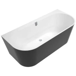Villeroy & Boch Oberon 2.0 Duo Vorwand-Badewanne 180 X 80 Cm, Inkl. Schürze In Schwarz