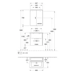 Villeroy & Boch Finero Waschtischunterschrank 65 Cm Mit Waschtisch Und Spiegelschrank, 2 Auszüge -Badezimmerbedarf Geschäft villeroy boch badmoebel finero waschtischunterschrank mit 6155266