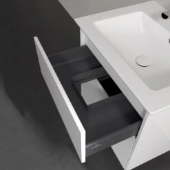 Villeroy & Boch Finero Waschtischunterschrank 65 Cm Mit Waschtisch Und Spiegelschrank, 2 Auszüge -Badezimmerbedarf Geschäft villeroy boch badmoebel finero waschtischunterschrank mit 6155623